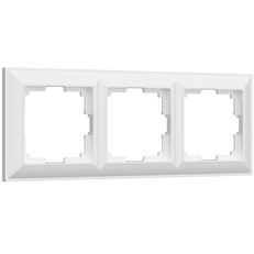 Изображение Рамка на 3 поста Fiore (белый) W0032201