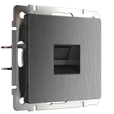 Изображение Розетка Ethernet RJ-45 (графит рифленый) W1181004