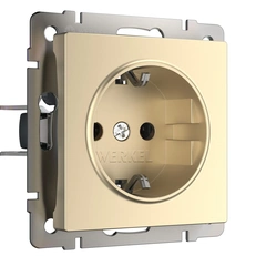 Изображение Розетка с заземлением (шампань) W1171011